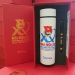 Bộ quà tặng đại hội đoàn bút ký và bình giữ nhiệt - GSBB02